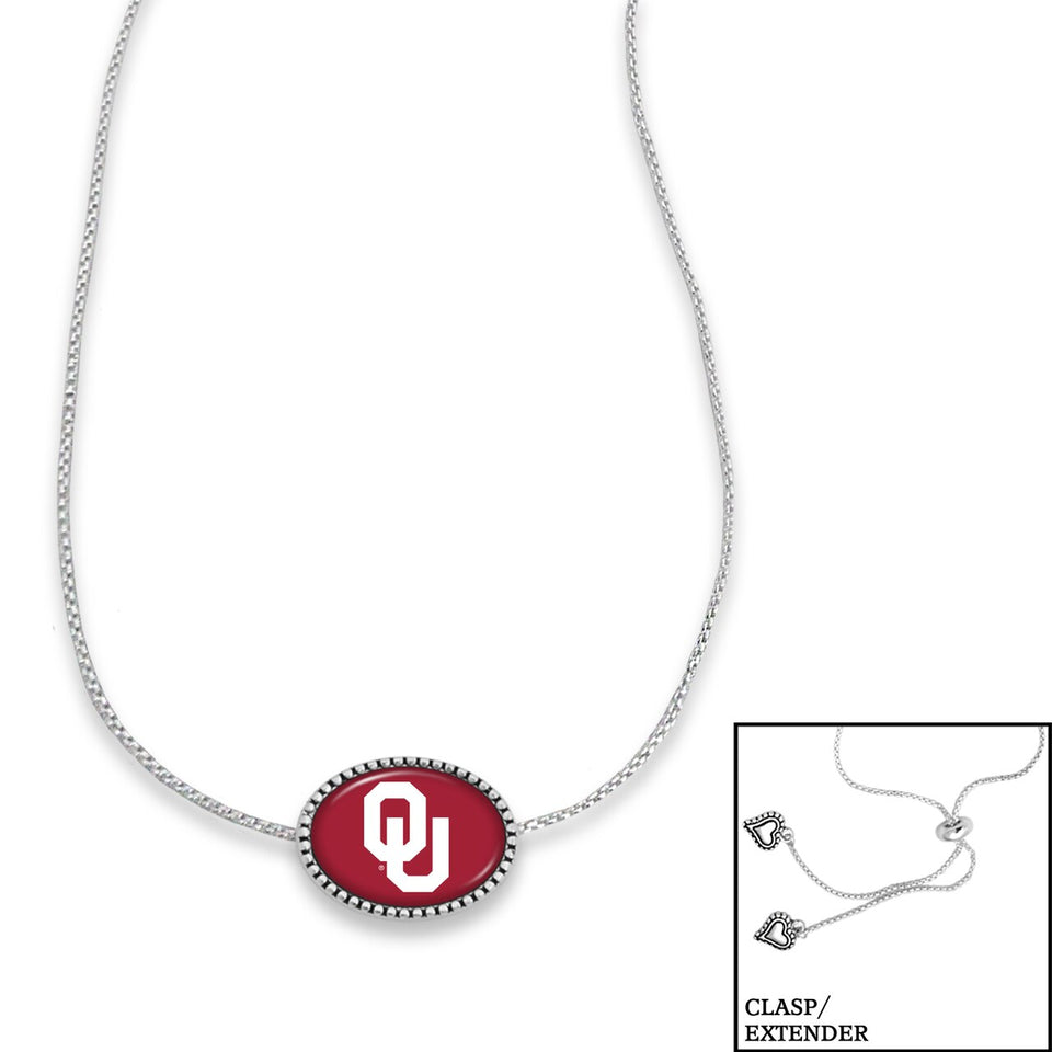 Oklahoma Sooners Adjustable Slider Bead Necklace