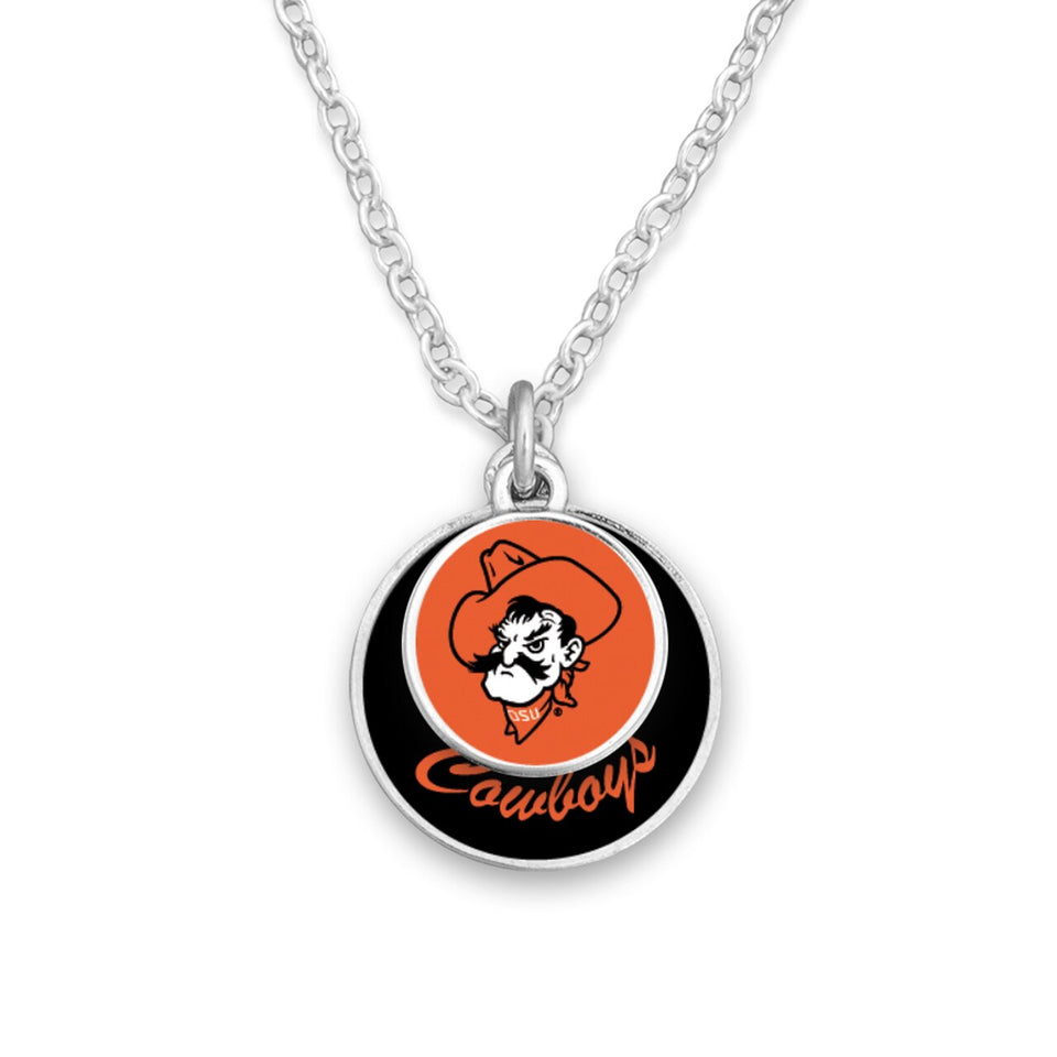 Oklahoma State Cowboys Stacked Disk Necklace