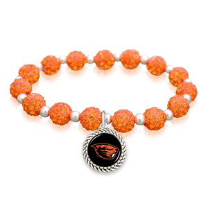 Oregon State Beavers Team Color Sparkle Stretchy Bracelet