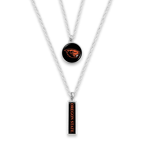 Oregon State Beavers Double Layer Necklace