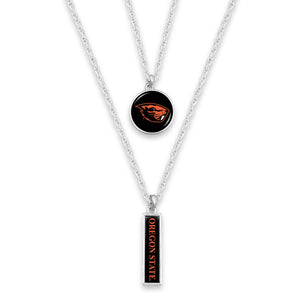 Oregon State Beavers Double Layer Necklace