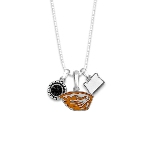 Oregon State Beavers Home Sweet School Necklace