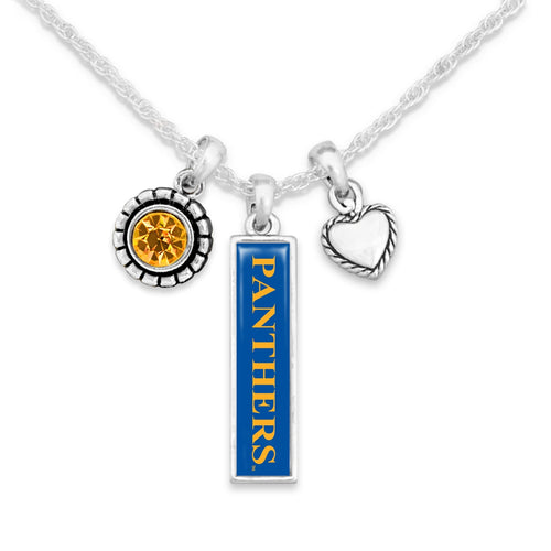 Pittsburgh Panthers Triple Charm Necklace