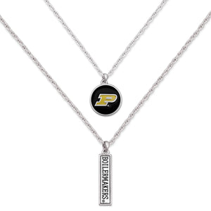 Purdue Boilermakers Double Down Necklace