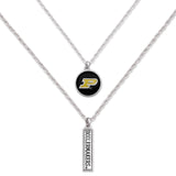 Purdue Boilermakers Double Down Necklace