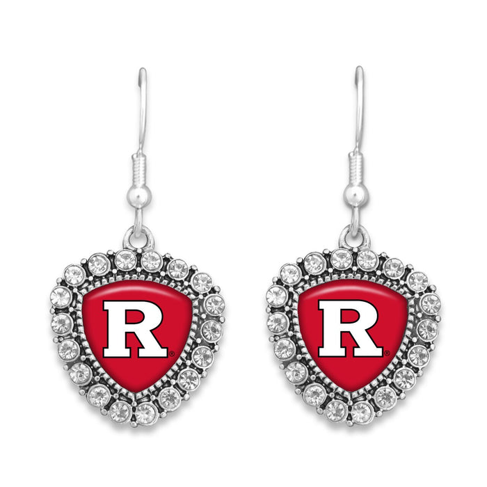 Rutgers Scarlet Knights Brooke Crystal Earrings