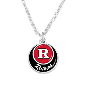 Rutgers Scarlet Knights Stacked Disk Necklace