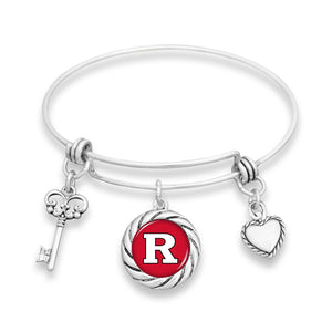 Rutgers Scarlet Knights Twisted Rope Bracelet