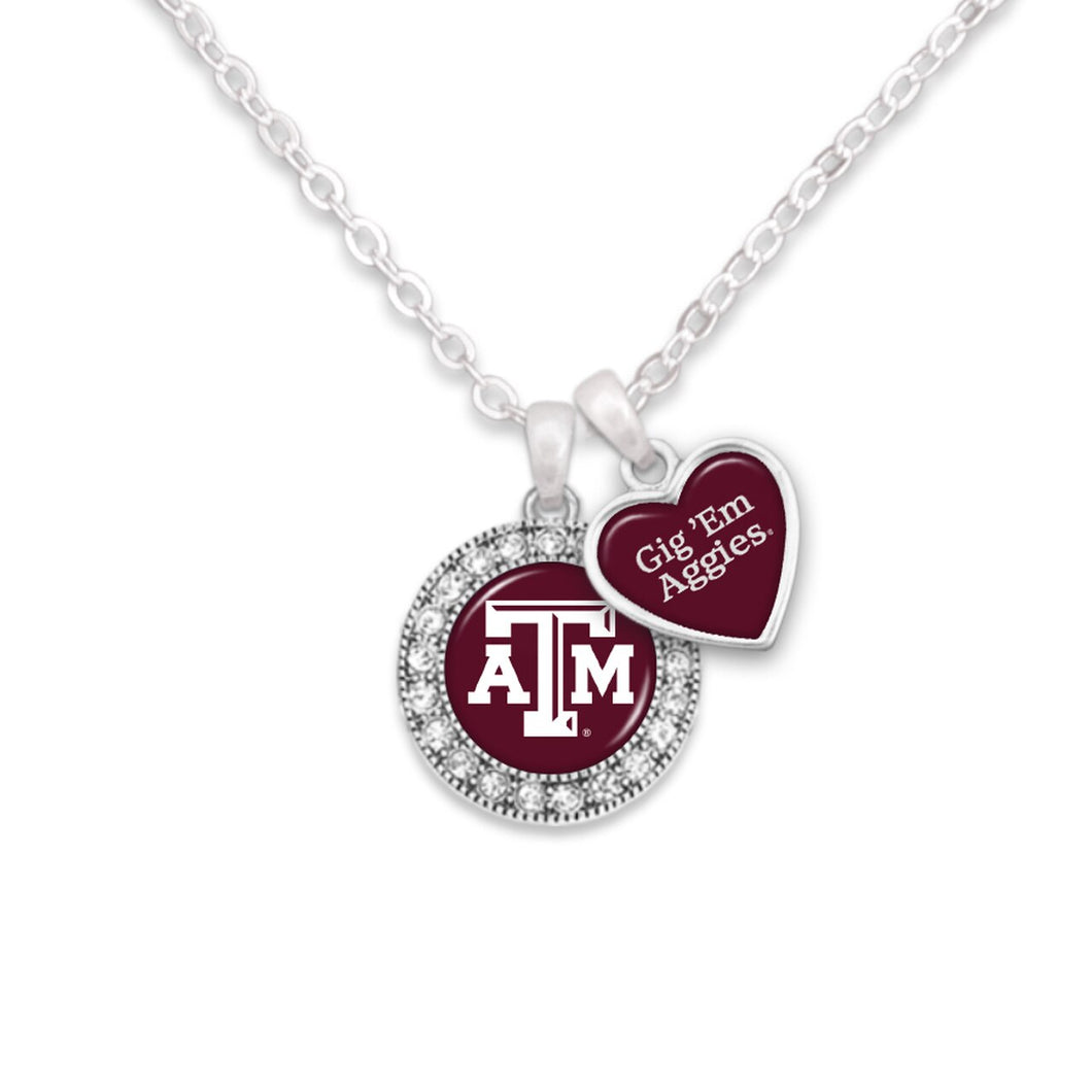 Texas A&M Aggies Spirit Slogan Necklace