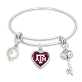 Texas A&M Aggies Pearl Bracelet