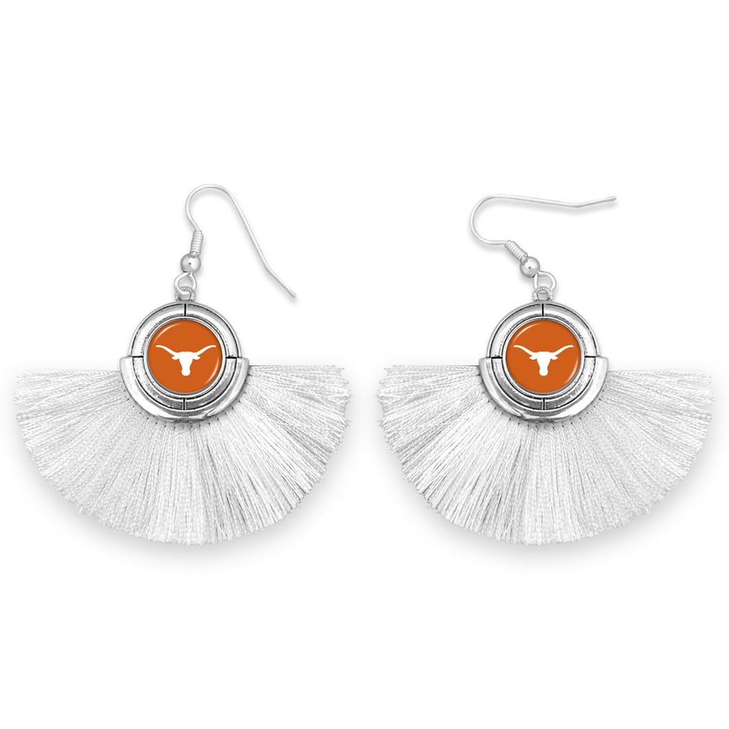 Texas Longhorns Tassel Earrings