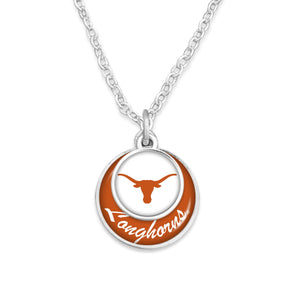 Texas Longhorns Stacked Disk Necklace
