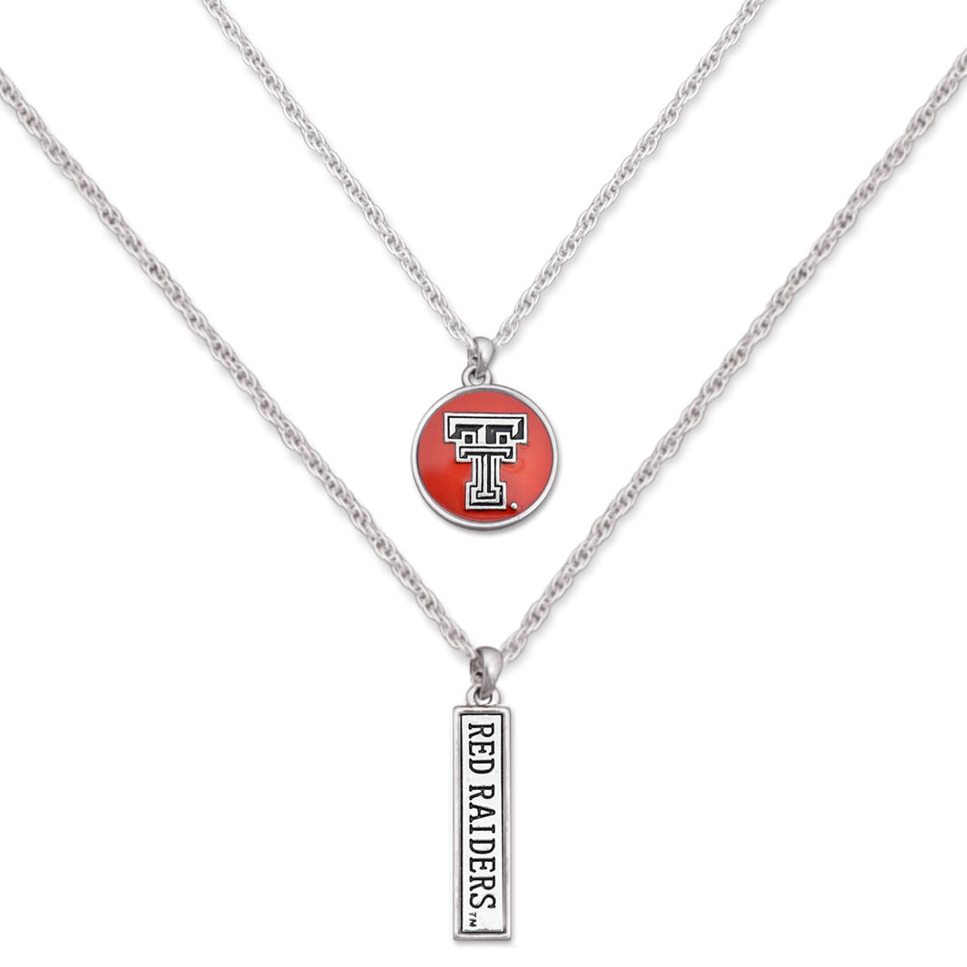 Texas Tech Raiders Double Down Necklace