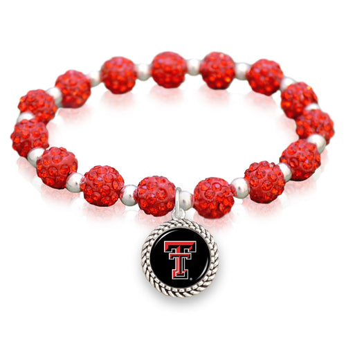 Texas Tech Raiders Team Color Sparkle Stretchy Bracelet