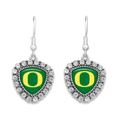Oregon Ducks Brooke Crystal Earrings
