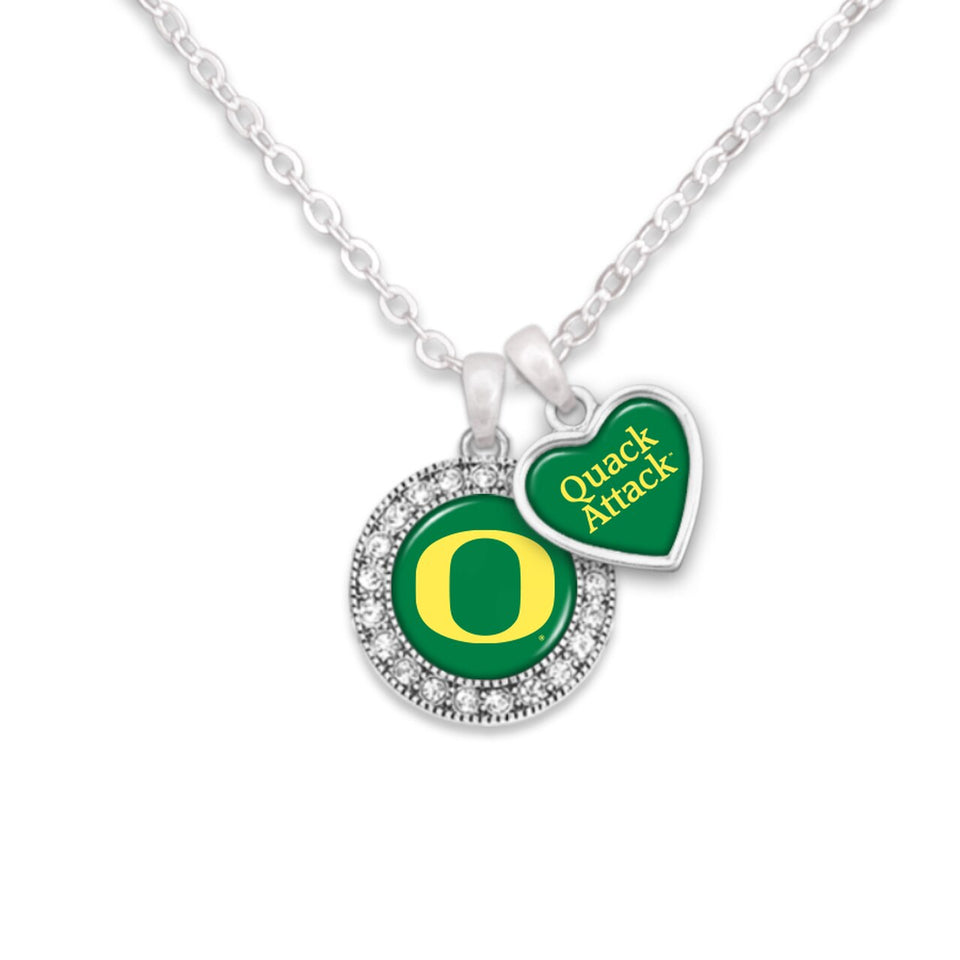 Oregon Ducks Spirit Slogan Necklace