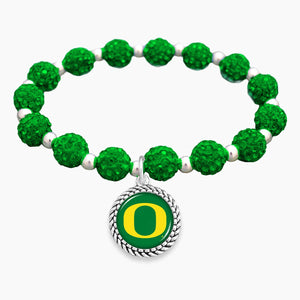 Oregon Ducks Team Color Sparkle Stretchy Bracelet