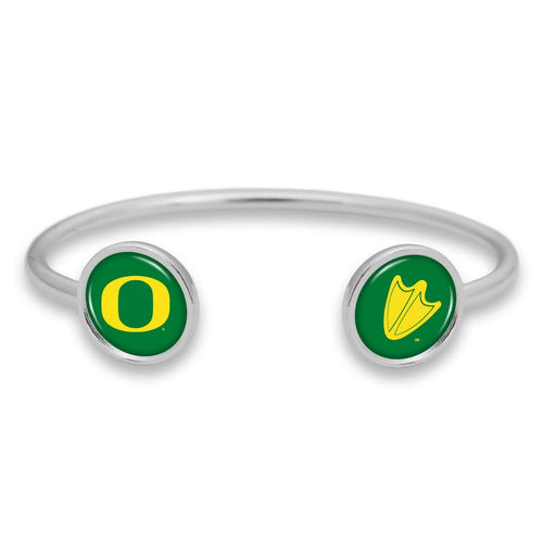 Oregon Ducks Duo Dome Cuff Bracelet
