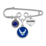 U.S. Air Force Grandma Accent Charm Brooch