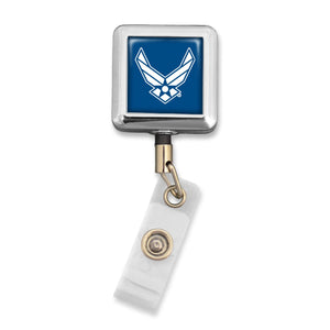 U.S. Air Force Square Logo Belt Clip Badge Holder