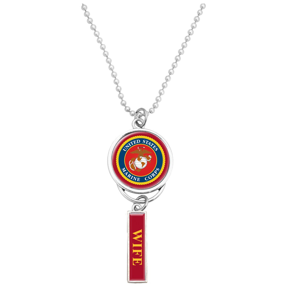 U.S. Marines Car Charm with U.S.M.C. Seal for Wife