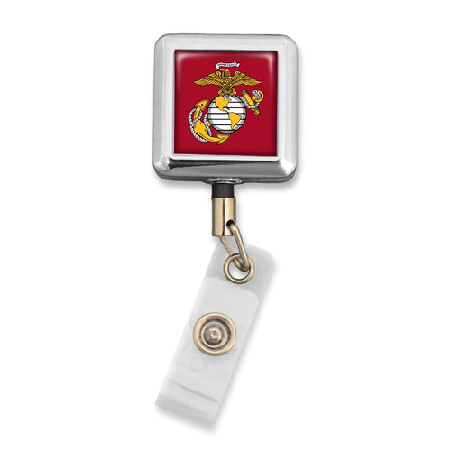 U.S. Marines Square Logo Belt Clip Badge Holder