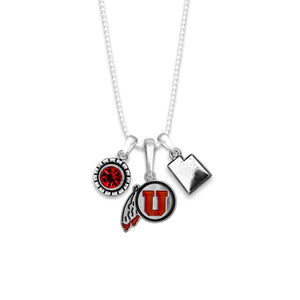 Utah Utes Home Sweet School Necklace