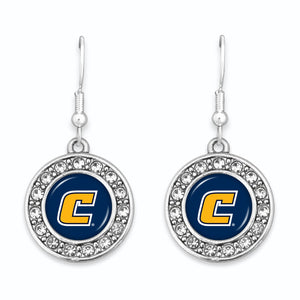 Chattanooga (Tennessee) Mocs Abby Girl Round Crystal Earrings