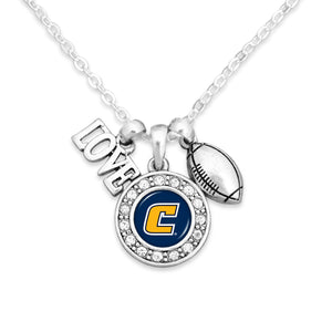 Chattanooga (Tennessee) Mocs Football, Love and Logo Necklace