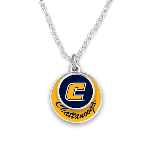 Chattanooga (Tennessee) Mocs Stacked Disk Necklace