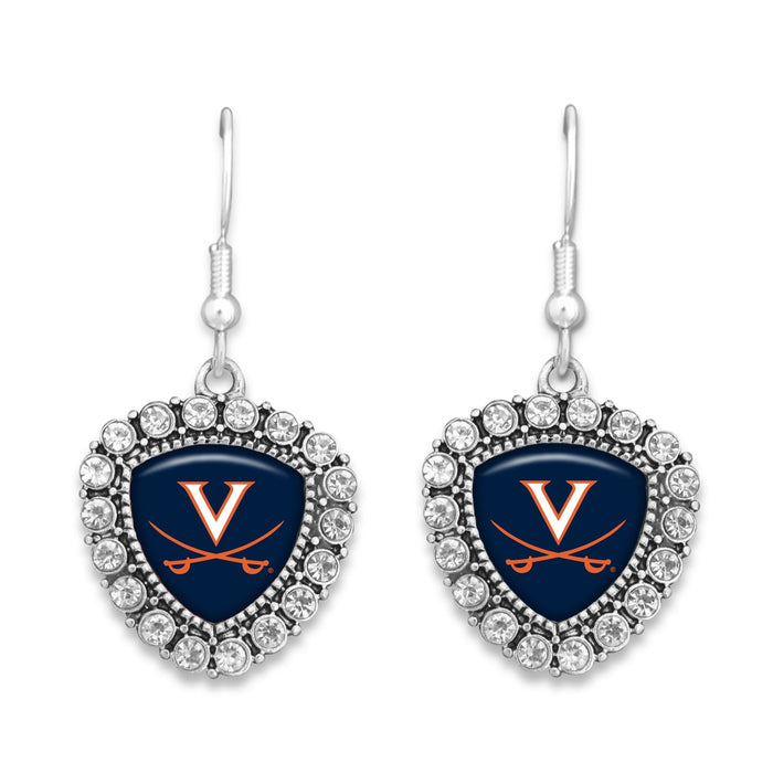 Virginia Cavaliers Brooke Crystal Earrings