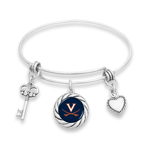 Virginia Cavaliers Twisted Rope Bracelet