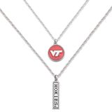 Virginia Tech Hokies Double Down Necklace