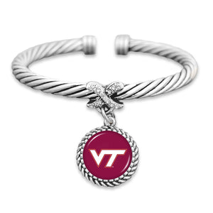 Virginia Tech Hokies Bangle Cuff Bracelet
