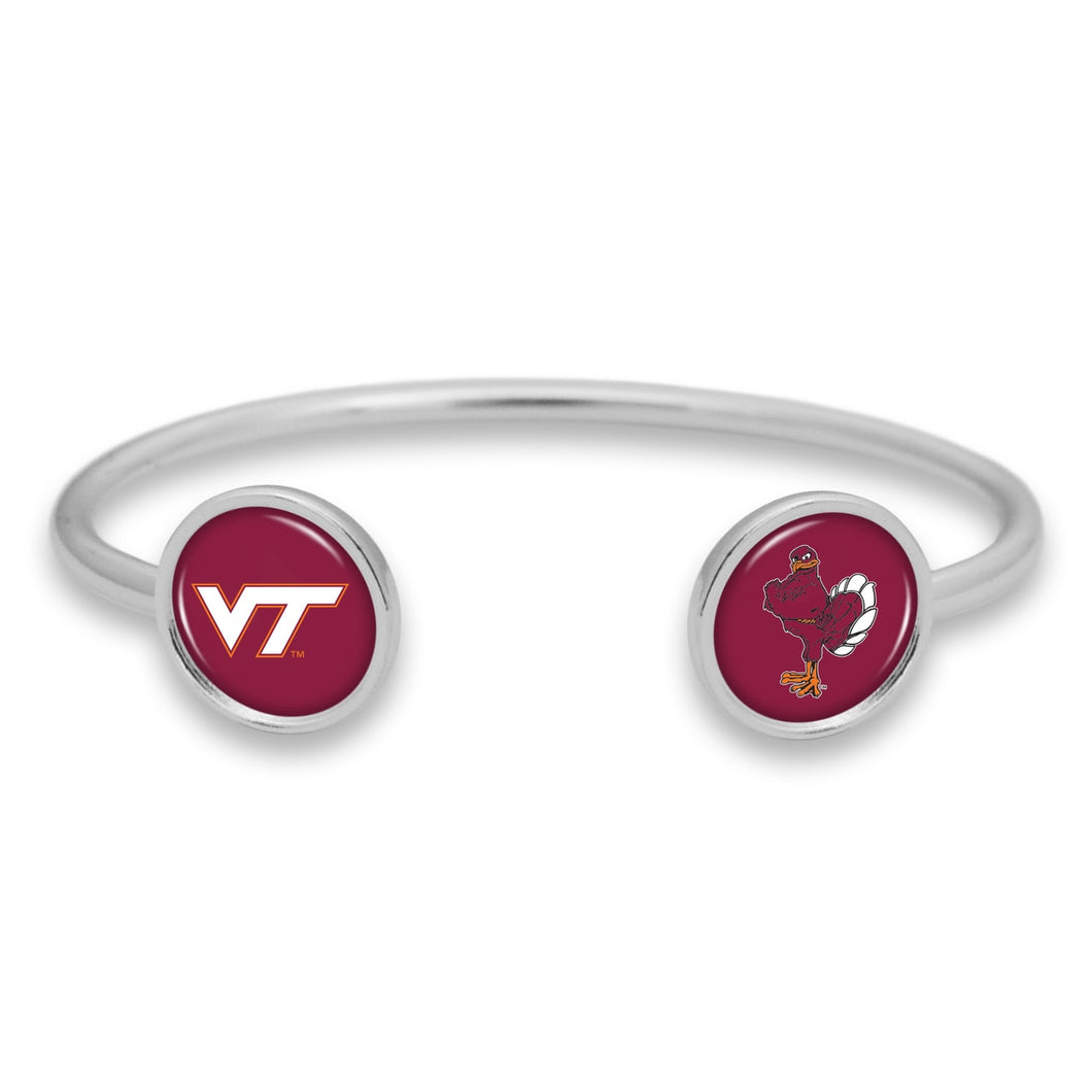 Virginia Tech Hokies Duo Dome Cuff Bracelet