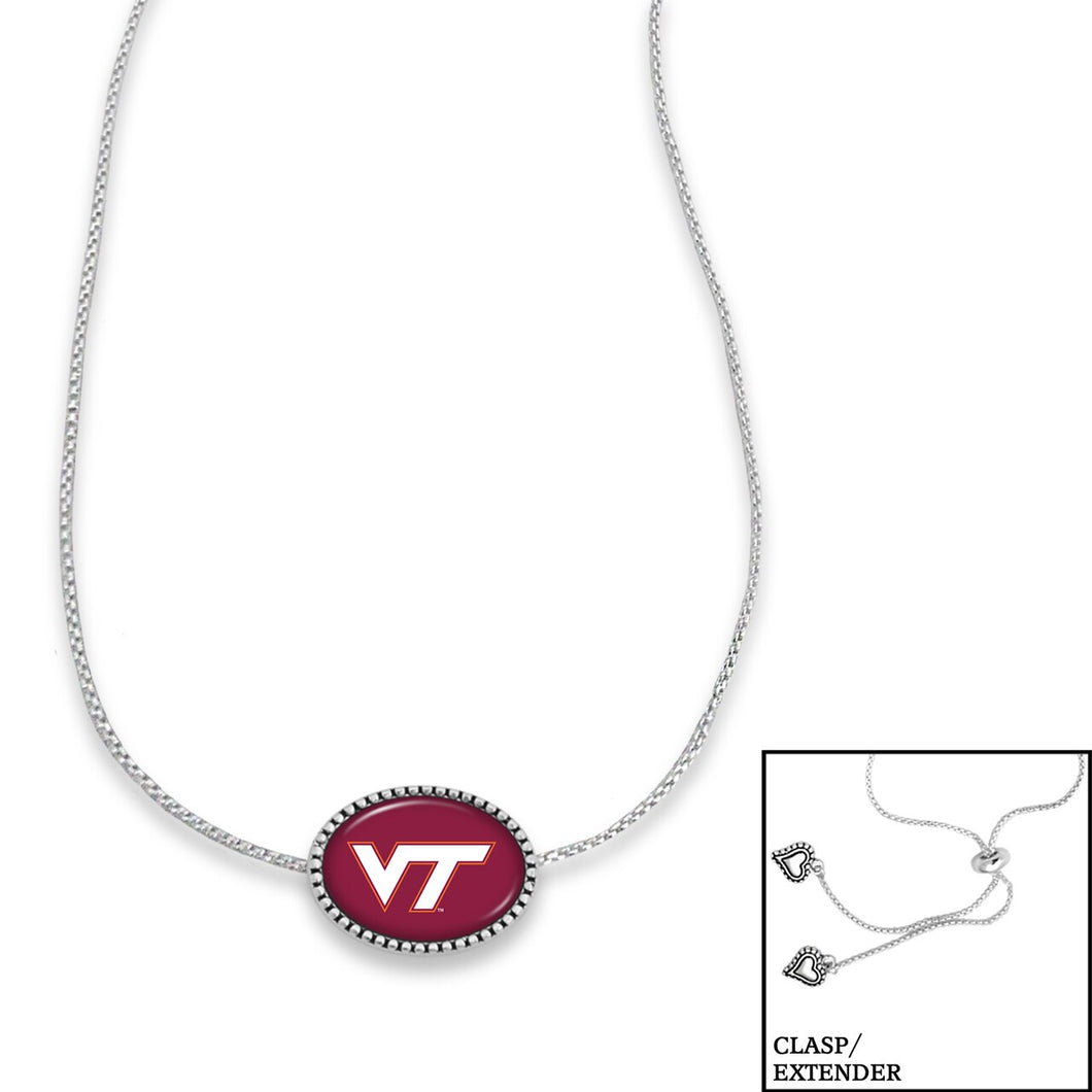 Virginia Tech Hokies Adjustable Slider Bead Necklace
