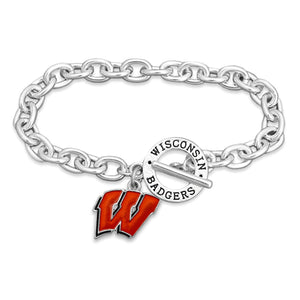 Wisconsin Badgers Bracelet- Audrey Toggle