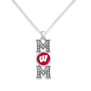 Wisconsin Badgers MOM Necklace