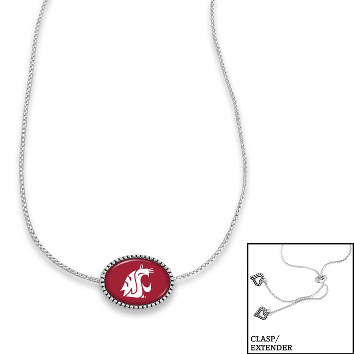 Washington State Cougars Adjustable Slider Bead Necklace