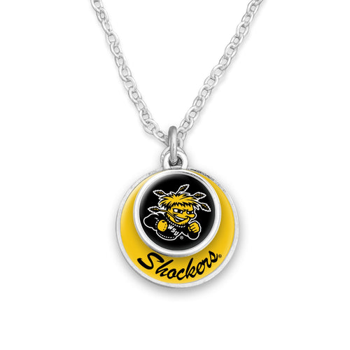 Wichita State Shockers Stacked Disk Necklace