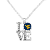 West Virginia Mountaineers LOVE Necklace
