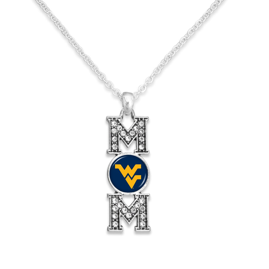 West Virginia Mountaineers MOM Necklace