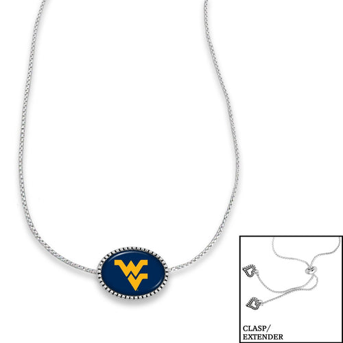 West Virginia Mountaineers Adjustable Slider Bead Necklace