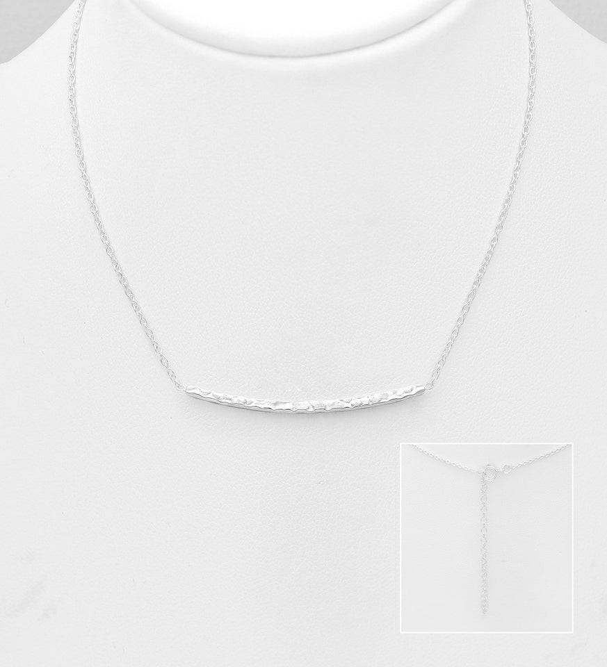Sterling Silver Hammered Necklace
